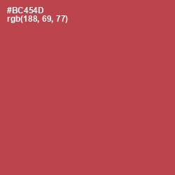 #BC454D - Chestnut Color Image
