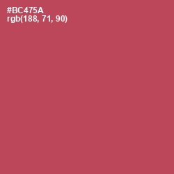 #BC475A - Chestnut Color Image