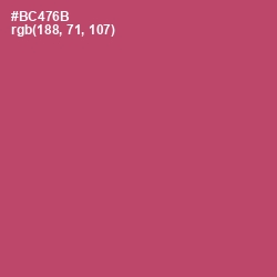 #BC476B - Blush Color Image