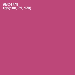 #BC4778 - Blush Color Image