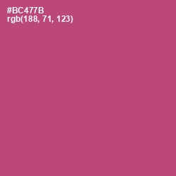 #BC477B - Blush Color Image