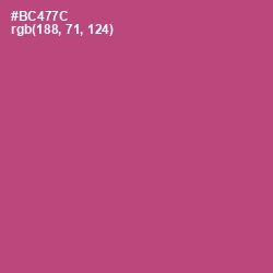 #BC477C - Blush Color Image