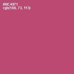 #BC4971 - Blush Color Image