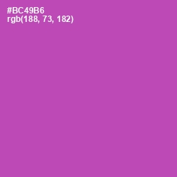 #BC49B6 - Wisteria Color Image
