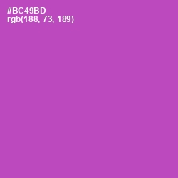 #BC49BD - Wisteria Color Image