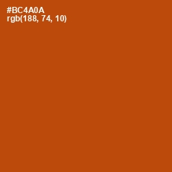 #BC4A0A - Rock Spray Color Image