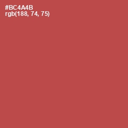 #BC4A4B - Chestnut Color Image