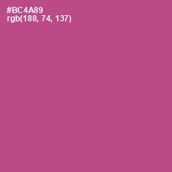 #BC4A89 - Tapestry Color Image