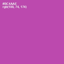 #BC4AAE - Tapestry Color Image