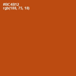 #BC4B12 - Rock Spray Color Image