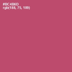 #BC4B6D - Blush Color Image