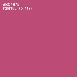 #BC4B75 - Blush Color Image