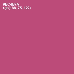 #BC4B7A - Cadillac Color Image