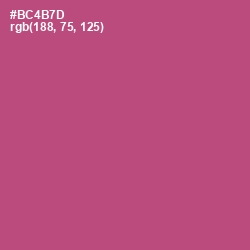 #BC4B7D - Cadillac Color Image