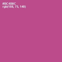 #BC4B8C - Tapestry Color Image