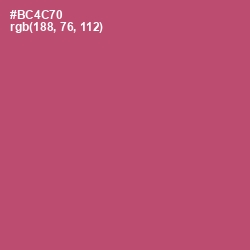 #BC4C70 - Blush Color Image