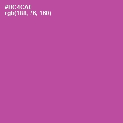 #BC4CA0 - Tapestry Color Image