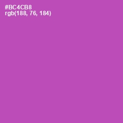 #BC4CB8 - Wisteria Color Image