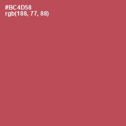 #BC4D58 - Chestnut Color Image