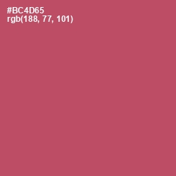 #BC4D65 - Blush Color Image