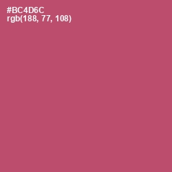 #BC4D6C - Blush Color Image