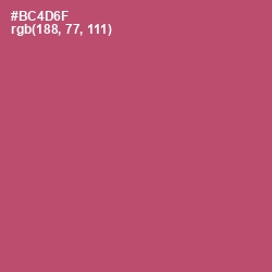 #BC4D6F - Blush Color Image