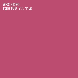 #BC4D70 - Blush Color Image