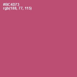 #BC4D73 - Cadillac Color Image