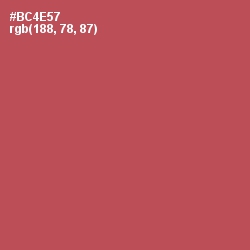 #BC4E57 - Chestnut Color Image