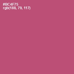 #BC4F75 - Cadillac Color Image