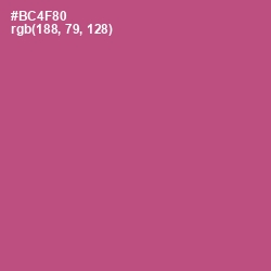 #BC4F80 - Tapestry Color Image