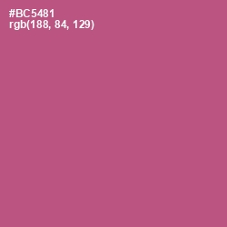 #BC5481 - Tapestry Color Image