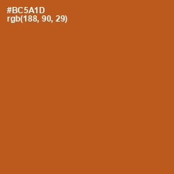 #BC5A1D - Fiery Orange Color Image