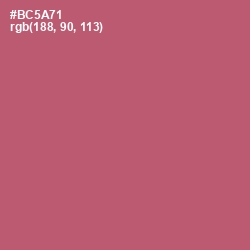 #BC5A71 - Cadillac Color Image
