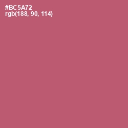 #BC5A72 - Cadillac Color Image