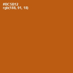 #BC5B12 - Fiery Orange Color Image