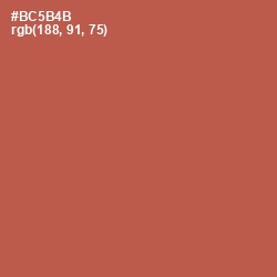 #BC5B4B - Crail Color Image