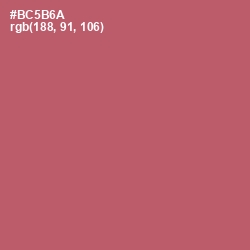 #BC5B6A - Cadillac Color Image