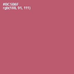 #BC5B6F - Cadillac Color Image