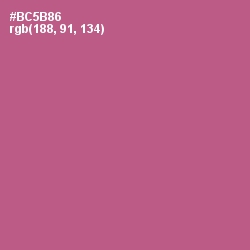 #BC5B86 - Tapestry Color Image
