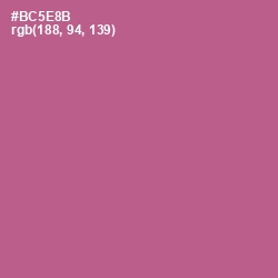 #BC5E8B - Tapestry Color Image