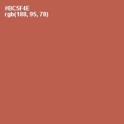 #BC5F4E - Crail Color Image