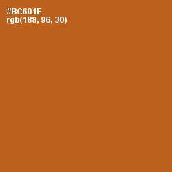 #BC601E - Bourbon Color Image