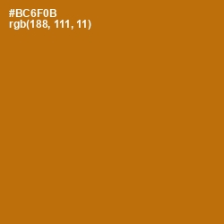 #BC6F0B - Mai Tai Color Image