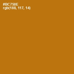 #BC750E - Pirate Gold Color Image