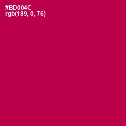 #BD004C - Jazzberry Jam Color Image