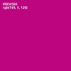 #BD0580 - Violet Eggplant Color Image