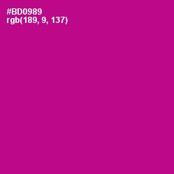 #BD0989 - Violet Eggplant Color Image