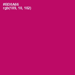 #BD0A66 - Lipstick Color Image