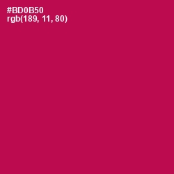 #BD0B50 - Jazzberry Jam Color Image